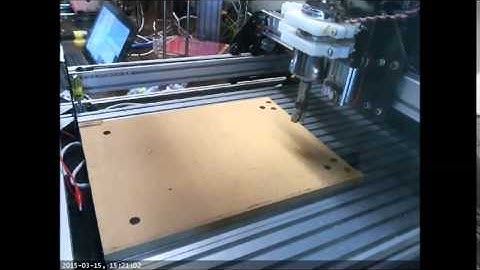 Shapeoko 2 Wasteboard Resurfacing time lapse