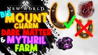 Avoid Farming The WRONG Mount Charm! Redono VS Strata! Dark Matter & Mythril Farm ⚔️New World