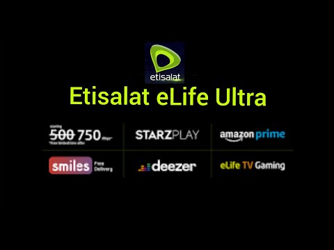 Etisalat eLife Ultra plans | Etisalat Elife Ultra packages | Etisalat home internet plans