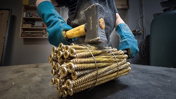 From 70 Screws to Damascus Knife – Full Build Process