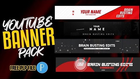 YouTube Channel Banners Pack | Youtube Channel Art Banner Pack plp
