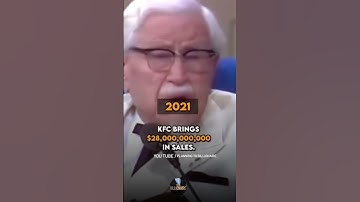 KFC  Then and now #Colonel Harland David Sanders #kfc chicken #shorts