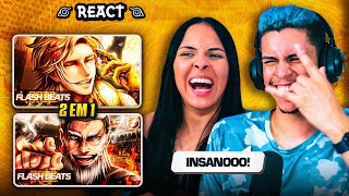 2 EM 1 FLASH BEATS: Apolo + Leonidas (Shuumatsu no Valkyrie) | [Casal Jounin React] 🔥