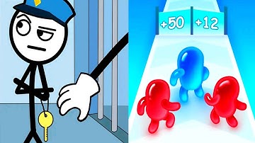 Thief Puzzle vs Join Blob Clash 3D - Satisfying ASMR Gameplay All Levels