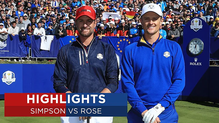 Justin Rose vs Webb Simpson | Extended Highlights ...