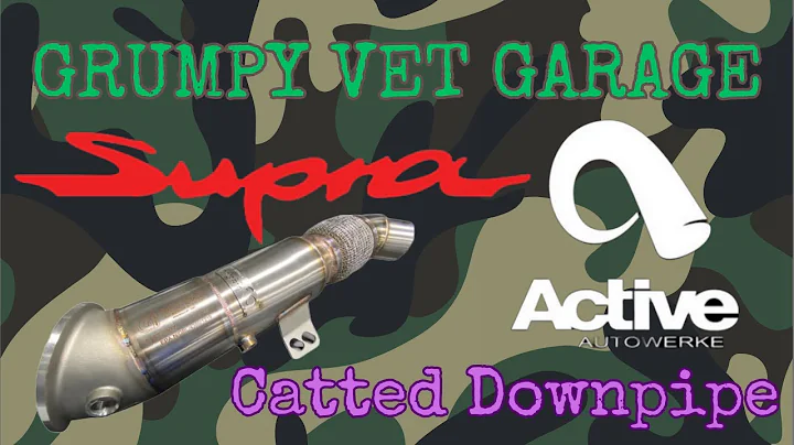 Active Autowerke Catted Downpipe Installation! A90 Supra Street Build Performance Mod #2