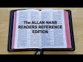 Allan nasb readers reference edition  bible review on black goatskin and silverline editions