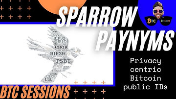PAYNYMS In Sparrow Wallet - Privacy Preserving Public Bitcoin IDs