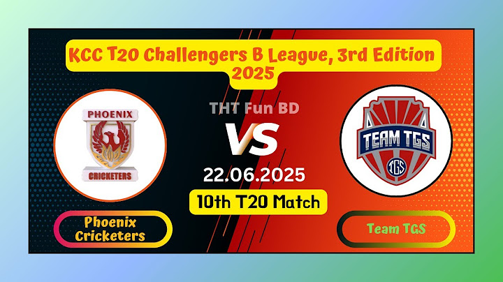 Phoenix Cricketers vs Team TGS | PCT v TGS | KCC T20 Challengers B League Live Score Streaming 2025