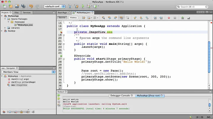 Part 1: Building your first JavaFX Application using NetBeans 7.1