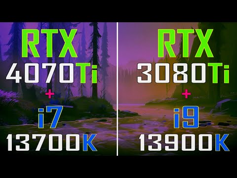 RTX 3080Ti + INTEL i9 13900K vs RTX 4070Ti + INTEL i7 13700K || PC GAMES TEST ||