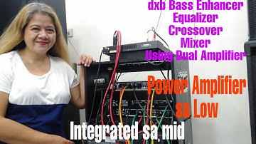 dxb Bass Enhancer, Equalizer, Crossover, Mixer and Dual Amplifier Low Mid Connection