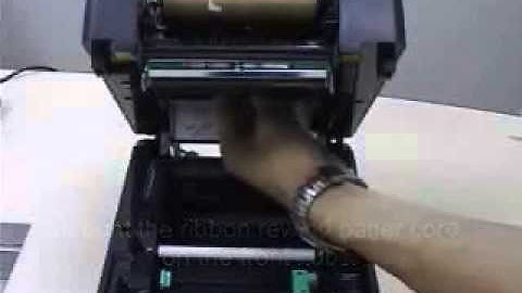 Loading Ribbon in Kroy K4452,K4453,TSC245 Desktop Label Printer