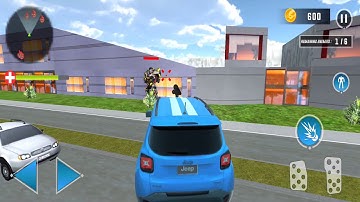 Car Simulator 2 - Kangaroo Robot Transform Prado Car Robot - Best Car Games - Android ios Gameplay