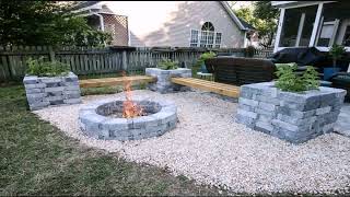 Concrete Patio Ideas With Fire Pit