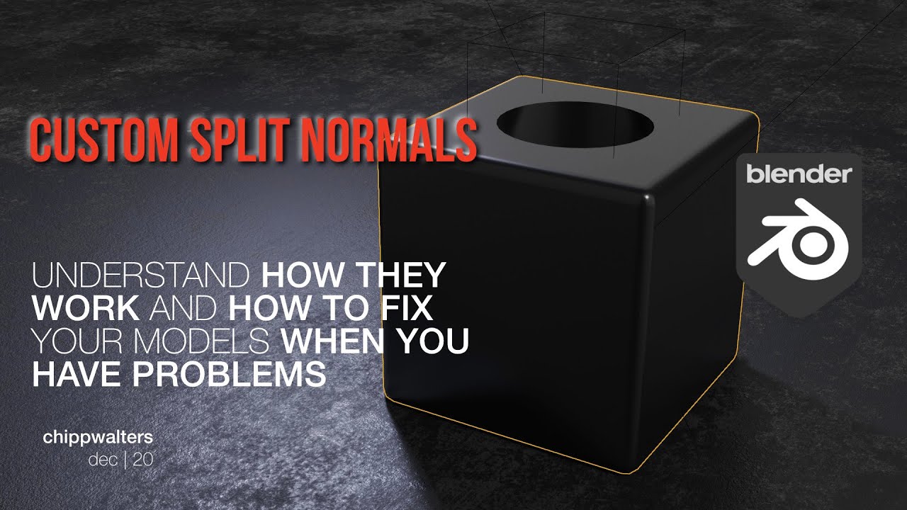 Blender Understanding Custom Split Normals YouTube