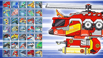 Dino Robot Battle Arena: Triceranodon Helicopter (Assembly + Fights) | Eftsei Gaming