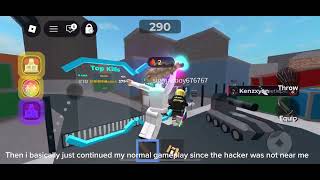 Beating hacker in MM2 FFA🫧 (disclaimer: no hate, harm, bearing someone)