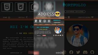 Frontend Developer Portfolio #html #html5 #css #css3 #software