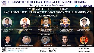 Exclusive Live Interactive Discussion with Leaders of Technology on National Technology Day