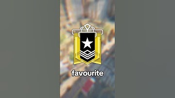 EVERY RANKS Favourite Siege Map!