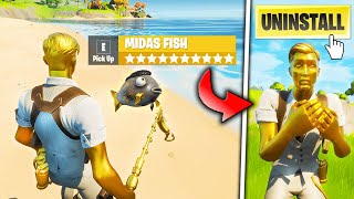 First to Catch the MIDAS FISH Has to DELETE Fortnite