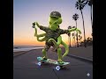🐙🛹🌊 #octopus #skateboard #beach #ai