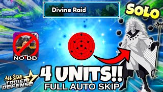 Solo Divine Raid (4 Units / No BB!) | Legendary Eye for 7star Madara | All Star Tower Defense Roblox screenshot 4