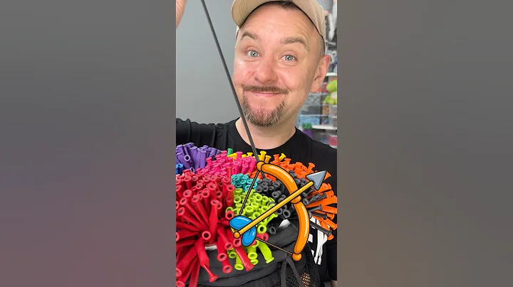 How to make a balloon bow and arrow — yes, it really shoots! 😄 #diyballoon  #balloonbow