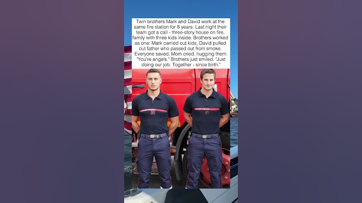 TWIN FIREFIGHTERS SAVED WHOLE FAMILY 🔥👨‍🚒