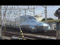 第３７回新幹線車両基地まつりで車両基地構内を走るALFA-X