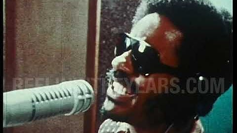 Stevie Wonder • recording “Living For The City” (IN COLOR!) • 1973
