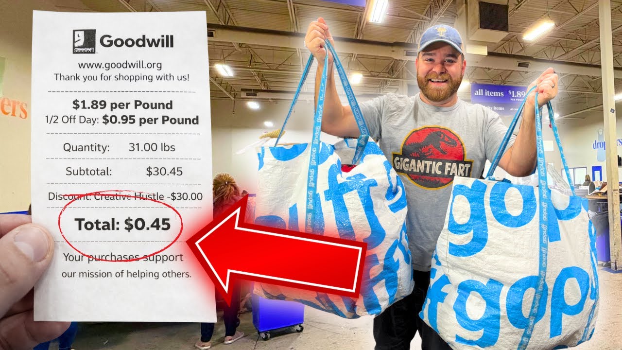 Simple Goodwill Hustle Got Us ALL THIS for Only 45 Cents!