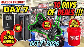 Day 7 Harbor Freight 10 Days Of Deals Save BIG Badland 3 Ton Jack & Union Safes + FREE Bucket
