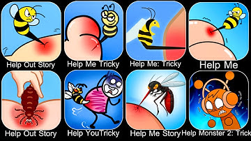 Help Me Tricky Puzzle,Help Me Tricky Story,Help Stickman Tricky puzzle VS Tricky Story,Help Me Brain