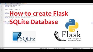 How to create Flask SQLite Database