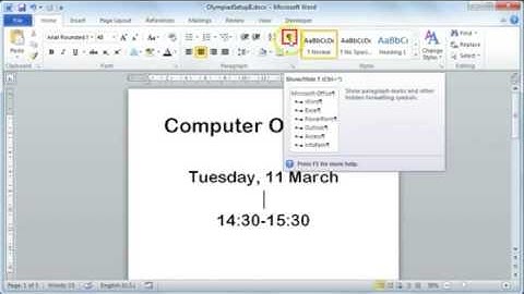 38 Troubleshoot Basic Word Processing Problems