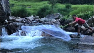 Fishing In Nepal | Hunting Local Trout Fish