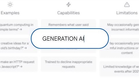 Generation AI: Thanks for the music