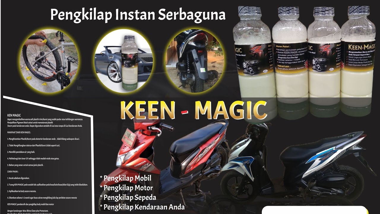 Keen magic pengkilap instan serbaguna cara pemakaian