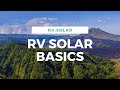 Basics of an RV Solar battery charging system - For Real Beginners