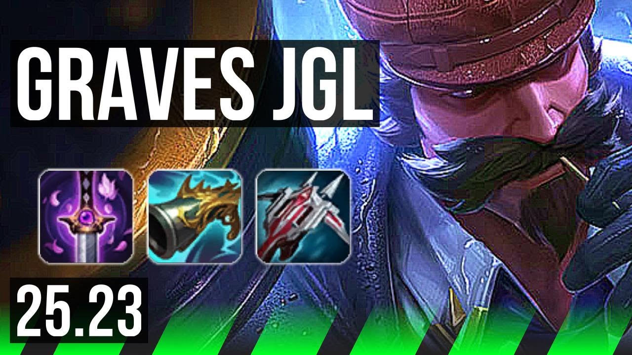 GRAVES vs AMBESSA (JGL) | Penta, 21/2/8, 7 solo kills, Legendary | KR Master | 25.23
