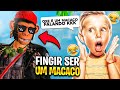 FINGI SER UM MACACO NO FREE FIRE !! IMPOSSÍVEL NÃO RIR!!