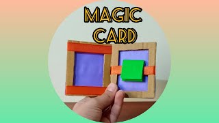 How to make an easy Magic Card | Cardboard craft | J's Art World