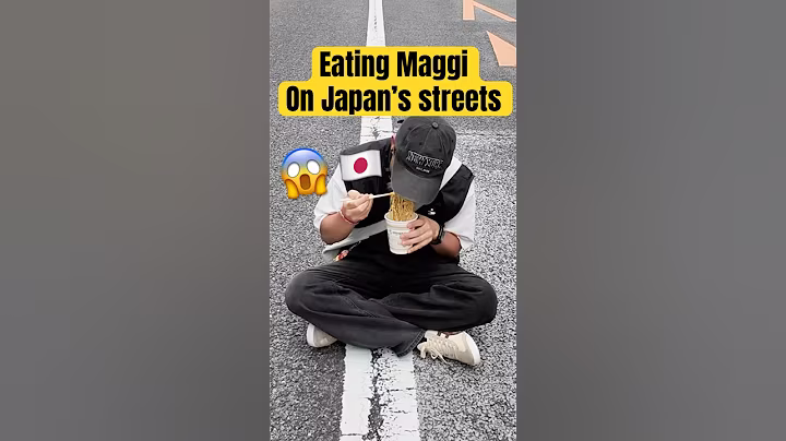 Eating Maggi on Japan Street😱 #japan #food #pr #japantravel