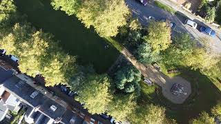 Stony Stratford, Drone Flight, Horsefair Green, Park and Garden, Milton Keynes
