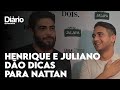 Henrique e Juliano dão três dicas para Nattan curtir vida de solteiro; assista à entrevista