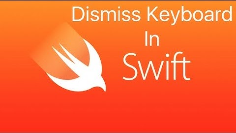Dismiss the Keyboard from the View in Xcode 8.3 using Swift.