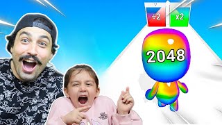 Sayi Kafali Balon Adamlarin Koşusu Man Runner 2048