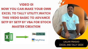 Stock item Master XML Tags Beginner| Step by Step| Easy Excel to Tally Integration| Automation| VBA